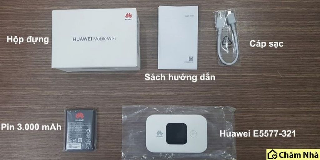 Trọn bộ sản phẩm Huawei E5577 