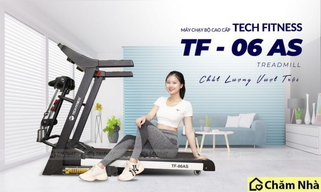 Máy chạy bộ Tech Fitness TF-06AS đa năng